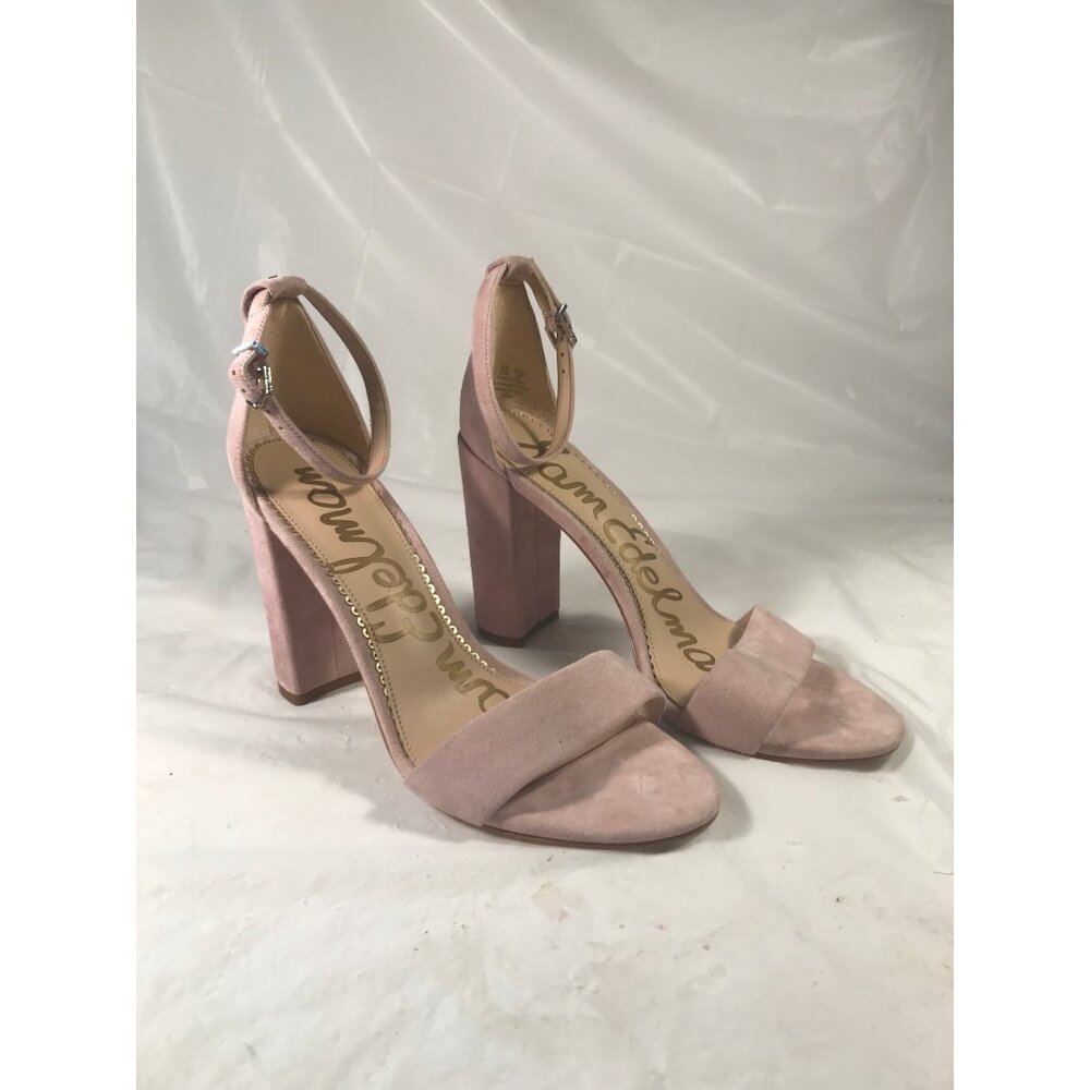 Sam Edelman Women’s “Yaro” Blush Pink Suede 4”Heel Sandals